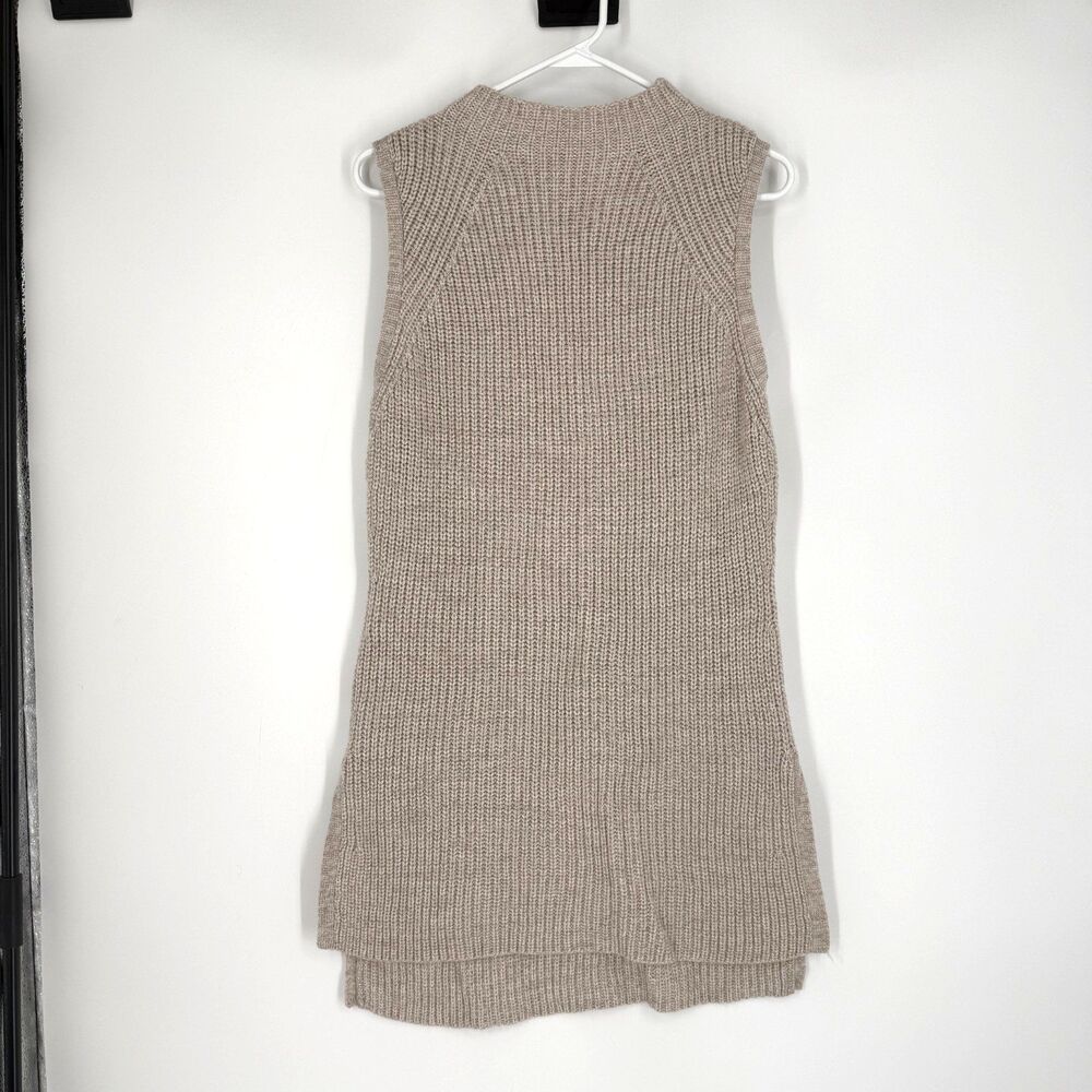 Toad & Co Sweater Vest Tunic Dress Makenna Merino Wool Chunky Knit Minimalist L